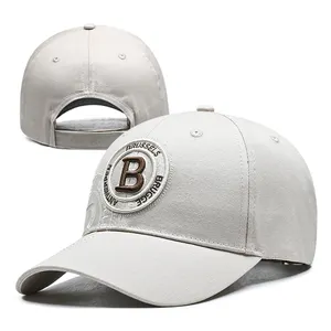 Wholesale polyester trucker hat with custom high quality plain 3d embroidery logo KB patch baseball cap for man