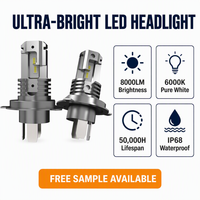 Kit d'ampoules de phare LED H4 sans erreur CANbus, lumière blanche 6000K, haute luminosité, étanche, pour voiture, berline, SUV