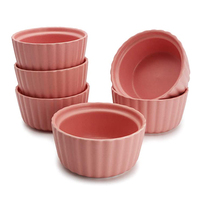 Crème glacée en céramique ramequins plats soufflés allant au four bols en grès crème brûlée crème pâtissière gâteaux de lave pouding Mini Desserts confiture