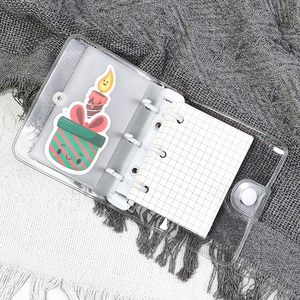 <strong>Mini</strong> Budget Binder With Cash <strong>Envelopes</strong> Transparent Photocard Holder File Holder Loose Leaf Notebook - Product Image 2