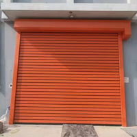 Porte à enroulement en acier inoxydable pour immeubles de bureaux, facile à installer et durable