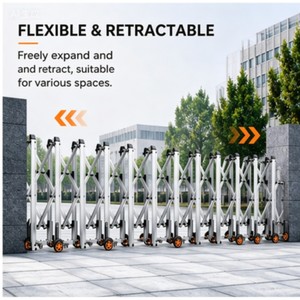 <span class=keywords><strong>Barrière</strong></span> <span class=keywords><strong>de</strong></span> circulation mobile XGY Easy-Transport, hauteur 1,2 m, clôture télescopique manuelle en <span class=keywords><strong>accordéon</strong></span>, extensible et rétractable en aluminium - Product Image 3
