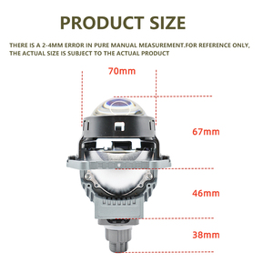 आइडिसन टी 16-2.5 इंच 65w <span class=keywords><strong>75w</strong></span> 6000k 4000k 7100 मिली ऑटो सुपर उज्ज्वल कार हेडलाइट बल्ब बी-एलईडी प्रोजेक्टर लेंस संगत कार्लाइट - Product Image 5