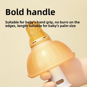 Nouveau design d'alimentateur en silicone de qualité alimentaire avec support de sucette et poignée, sans BPA, certifié EN14350 pour bébés de 0 à 12 mois, idéal pour la dentition - Product Image 2