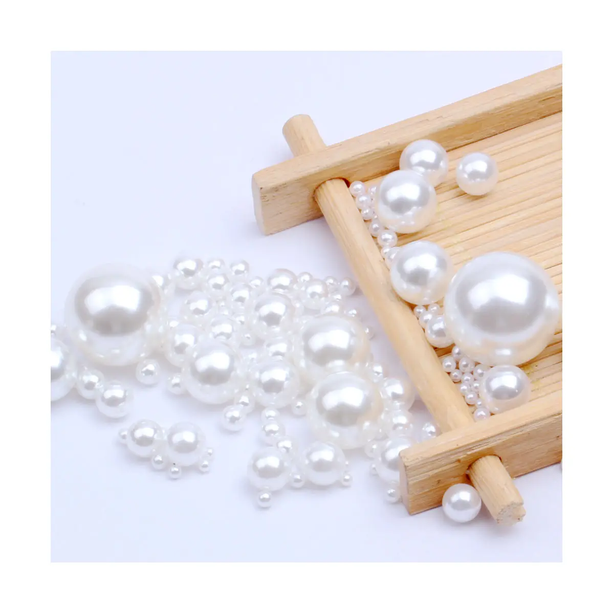 Perles en plastique ABS rondes et brillantes de 1 à 18mm sans trou pour boucles d'oreilles, bijoux, collier de téléphone, décorations artisanales, bricolage