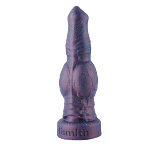 <span class=keywords><strong>Hismith</strong></span> Marke 8,5 Zoll Silikon-Knoten-Dildo Lila Glitzer Hunde-Dildo mit Kliclok-System für Premium-Sexmaschinen - Product Image 1