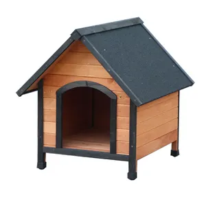 По оптовой цене Крытый деревянный домик для домашних животных деревянный навес деревянная собачья будка собачья Конура