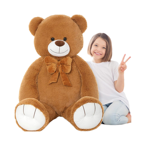 Morismos ตุ๊กตาหมียักษ์ขนาด47นิ้ว, ตุ๊กตาหมียัดนุ่นนุ่มน่ากอด4ฟุตตุ๊กตาหมีตัวใหญ่สำหรับแฟนสาววาเลนไทน์เบบี้ชาวเวอร์ - Product Image 1