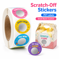 Étiquettes à gratter personnalisées de luxe, design sur mesure pour événements promotionnels, étiquettes d'emballage cadeau pour le branding