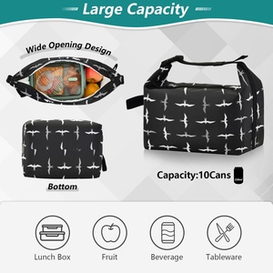 New Arrival Aloha Leakproof Cooler Bag Hawaiian Custom Design Iwa Birds Print Small Portable Insulated Lunch Bag with Buckle - Product Image 5