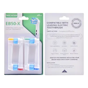 Vendita di fabbrica nuovo Design Eb50 X adulto Sonic spazzolino elettrico testa di ricambio testina spazzolino da denti