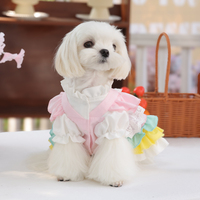 Robes classiques respirantes de couleur unie au design exclusif et moderne pour chiens/chats de petite race, en polyester durable