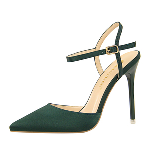 86-2 semplice europee e Americane <span class=keywords><strong>scarpe</strong></span> da <span class=keywords><strong>donna</strong></span> con <span class=keywords><strong>scarpe</strong></span> di alta-<span class=keywords><strong>tacco</strong></span> <span class=keywords><strong>alto</strong></span> in raso bocca superficiale a punta sexy del locale notturno sandali sottili - Product Image 4