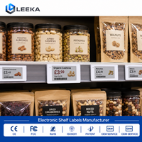 Etiquetas Electrónicas de Precio Digitales WiFi de 2.9 Pulgadas de Fábrica LEEKA, Etiquetas Electrónicas para Estantes para Tiendas de Productos Orgánicos