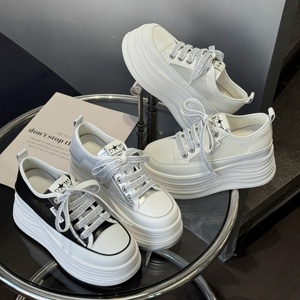 <span class=keywords><strong>Sneakers</strong></span> bianche tacco alto traspirante maglia scarpe estive da <span class=keywords><strong>donna</strong></span> <span class=keywords><strong>con</strong></span> plateau bianco tacco alto scarpe Sole spesse per le donne - Product Image 4