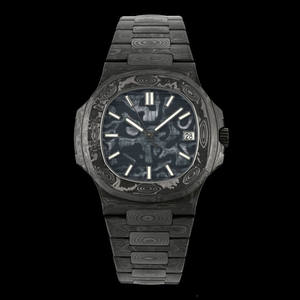 นาฬิกาข้อมือผู้ชายรุ่น All Carbon Fiber 5711 แบบกลไก ดีไซน์เปลือกหอยเกลียวสุดหรู น้ำหนักเบาพิเศษ - Product Image 1