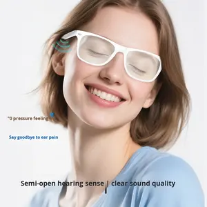 2025 nuovi occhiali da sole intelligenti tecnologia nera alla moda chiamata musica Audio per la traduzione vocale IPX-5 impermeabile 1080p Video - Product Image 2