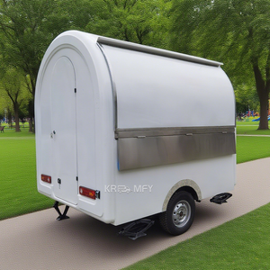 Carrito de Helados Personalizado, Remolque Móvil para Hot Dogs, Remolque de Comida con Barra de Lámina Galvanizada, Remolques de Comida con Cocina Totalmente Equipada - Product Image 1