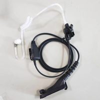 Headset Walkie-talkie Kompatibel Tanpa Peredam Kebisingan dan Tahan Air dengan Pengait Telinga dan Tabung Udara untuk XIR P8200 P888 P8268 dan P8668 328D