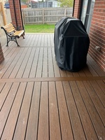 Garantie 10 ans, terrasse composite extrudée sur mesure, entièrement recouverte