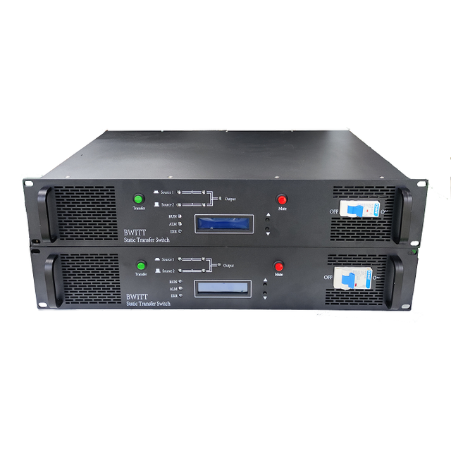 Single-phase 19 Inch Rack Type STS 2U Switch 125A 110V 13.75KVA Static Transfer Switch for Data Center