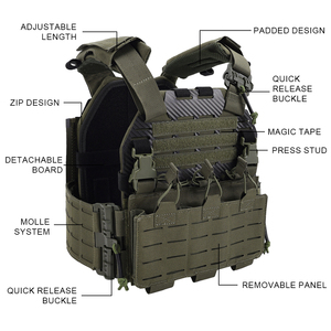 Gilet tactique d'extérieur avec bretelles et poche frontale pour chargeur - Product Image 4