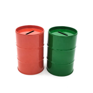 Tùy Chỉnh Mới Lạ Kim Loại Thiếc Tròn Có Thể Trẻ Em 'Xi Lanh Con Heo Đất Ngân Hàng Tiền Tiết Kiệm Hộp - Product Image 6