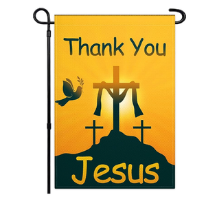 Bandera <span class=keywords><strong>de</strong></span> Jardín <span class=keywords><strong>de</strong></span> Temporada con <span class=keywords><strong>la</strong></span> Frase 'Jesús es <span class=keywords><strong>Dios</strong></span>', Impresa Personalizada al por Mayor, <span class=keywords><strong>de</strong></span> Doble Cara, para <span class=keywords><strong>Casa</strong></span>, Patio Pequeño, Decoración <span class=keywords><strong>de</strong></span> Bienvenida para Exteriores - Product Image 3