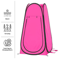 Tente de Douche Extérieure Portable Personnalisable avec Logo, Facile à Installer, Cabine d'Essayage Pop-up pour l'Intimité