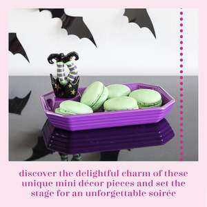 Nora <span class=keywords><strong>Fleming</strong></span> What's Up Witches-Décoration d'Halloween en céramique peinte à la main-Minis d'automne pour la maison et le bureau - Product Image 3
