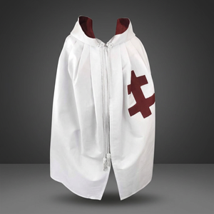 Manto Blanco de Algodón Bordado con la Estrella Provincial Internacional de los Caballeros Templarios del Rito Francés PSI-237 - Product Image 3