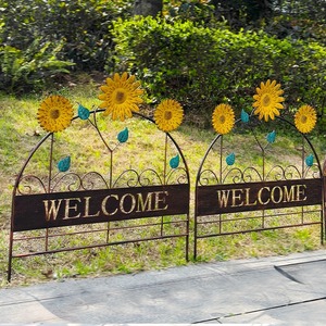 Semplice Recinzione in Ferro a Forma di <span class=keywords><strong>Girasole</strong></span> per Esterni e Supporto per Piante Rampicanti per Cortile, Giardino, Traliccio per Fiori e Cancello - Product Image 2