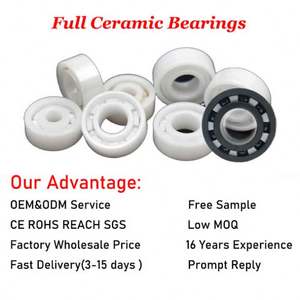 Roulements à billes en céramique miniatures pleine zircone haute température 5mm alésage 5x11x4mm Mr115 approvisionnement - Product Image 3