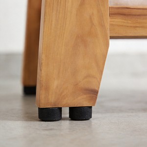 Tabouret de salle de bain en teck avec double rangement, imperméable, antidérapant, siège de bain en bois massif 33x61x46cm - Product Image 3