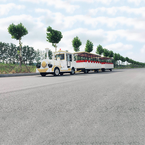 Tren turístico sin rieles para parques de atracciones, trenes de atracciones en venta - Product Image 5