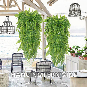 Plante artificielle suspendue en lierre persan, plante verte suspendue au mur avec forme <span class=keywords><strong>de</strong></span> feuille pour décorations intérieures - Product Image 5