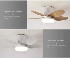 พัดลมเพดานแอลอีดีหัวเคลื่อนที่ได้พัดลมหรี่แสงอัจฉริยะตกแต่งบ้าน360รีโมทคอนโทรล E27พัดลมเพดาน - Product Image 4