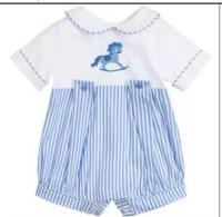 Ensembles de vêtements en coton pour bébés garçons espagnols été 2021, chemises rouges, shorts rayés, vêtements pour enfants, vente en gros 08AS105375