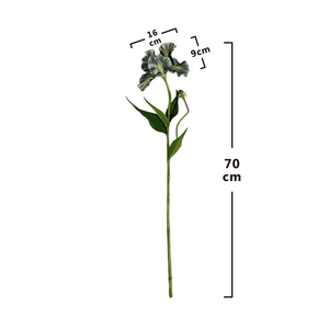 <span class=keywords><strong>Fleur</strong></span> d'<span class=keywords><strong>iris</strong></span> artificielle en vrac à branche unique, <span class=keywords><strong>fleur</strong></span> d'orchidée artificielle à haute simulation pour la décoration - Product Image 2