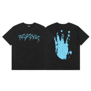 T-shirt décontracté à manches courtes en coton pour homme et femme, coupe ample, style hip-hop américain, avec motif, <span class=keywords><strong>Revenge</strong></span> Avenger - Product Image 6