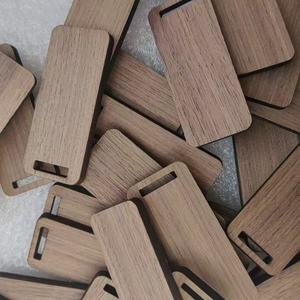 Solid Wood Keychain Blank <b>Plaque</b> <b>Engraved</b> Pendant Car Accessory Modern Simple Style 0328 - Product Image 4