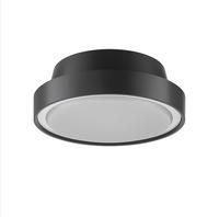Plafonnier LED rond moderne P2582-E27, indice de protection IP65, montage en surface, matériau PC, pour usage intérieur/extérieur