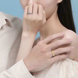 Anillo De Acero Inoxidable Platinum Plated Sun Moon Zircon Star Design <b>Couple</b> <b>Ring</b> Men and Women Lover <b>Ring</b> for Valentine's Gift - Product Image 4