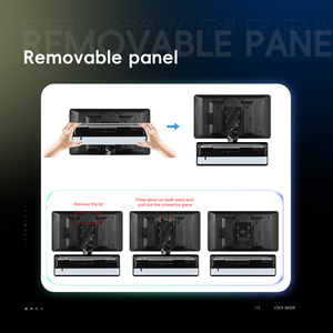Podofo <span class=keywords><strong>Android</strong></span> <span class=keywords><strong>1</strong></span> Din Car Audio 4 + 64GB Autoradio Détachable 9 pouces Écran IPS Réglable Single Din CarPlay/AI Voice/DAB +/BT/GPS - Product Image 5