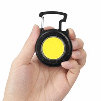 Şarj Edilebilir COB Anahtarlık Işığı 500 Lümen Mini LED Çalışma Lambası Alüminyum Alaşımlı Manyetik Cep Feneri ve Şişe Açacağı