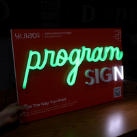 Lumières publicitaires, enseignes néon RGB, lettres en acrylique illuminées, signalétique alphabétique, faux enseignes néon pour les magasins de détail