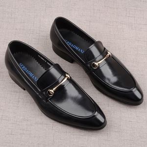<b>Men's</b> Formal <b>Dress</b> Shoes in Italian Style Leather Shoes with Laces Handmade Thick Soles Business Shoes for <b>Men</b> - Product Image 1