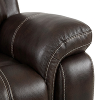 Frank Relaxsofa-Set Weiß Kunstleder Manuell Verstellbar 3+2+1-Sitzer Wohnzimmer Heimkino Möbelset