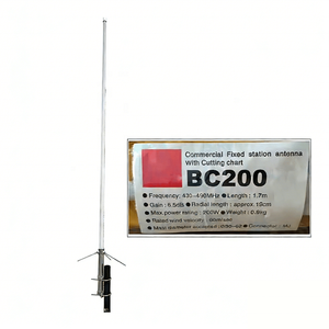 เสาอากาศฐานกลางแจ้งแบบติดตั้งถาวร 1.7 ม. UHF 433MHz 6.5dBi ทำจากไฟเบอร์กลาส พร้อมหัวต่อแบบ N-female หรือแบบกำหนดเองได้ - Product Image 4