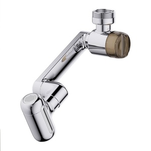 Prolongateur de Robinet Universel de Luxe Léger avec Bras Mécanique Filtrant, Électroplaqué, Anti-éclaboussures, pour <span class=keywords><strong>Lavabo</strong></span> de Salle de Bain, Bec Pivotant - Product Image 1